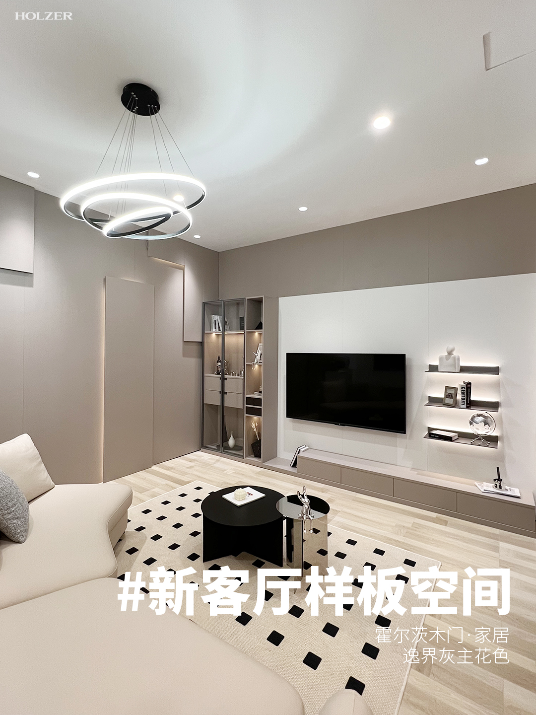 霍尔茨逸界灰-肌肤白-法国银梨全屋定制案例